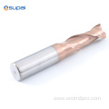 Solid Carbide Diamond 2Flute End Mills Copper Coating